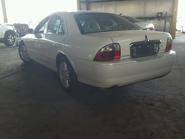1LNHM87A25Y614573 - 2005 LINCOLN LS WHITE photo 3