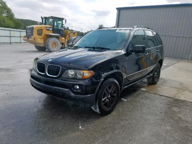 5UXFA13595LU49475 - 2005 BMW X5 3.0I BLACK photo 2