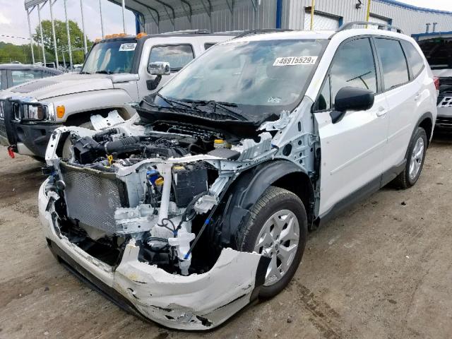 JF2SKACC3KH465232 - 2019 SUBARU FORESTER WHITE photo 2