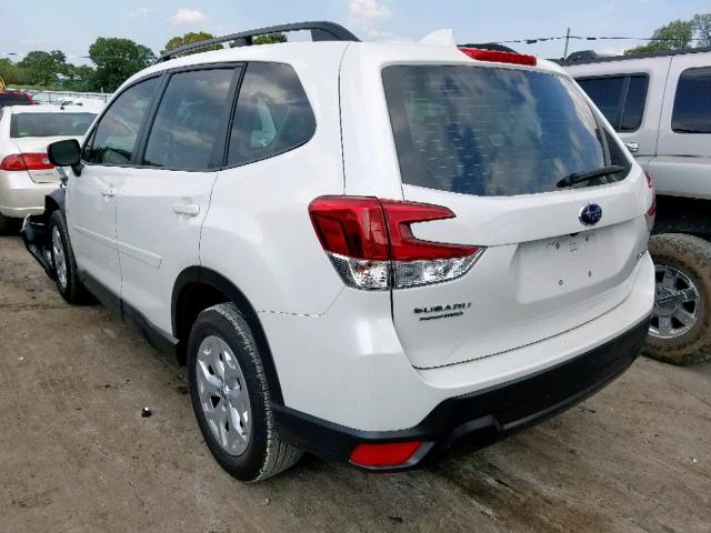 JF2SKACC3KH465232 - 2019 SUBARU FORESTER WHITE photo 3