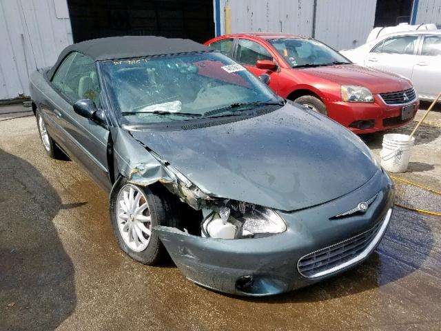 1C3EL55T93N503647 - 2003 CHRYSLER SEBRING LX GREEN photo 1