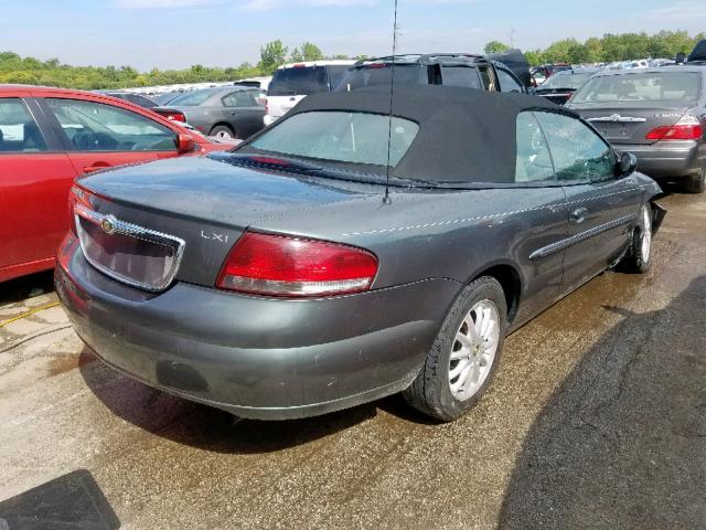 1C3EL55T93N503647 - 2003 CHRYSLER SEBRING LX GREEN photo 4