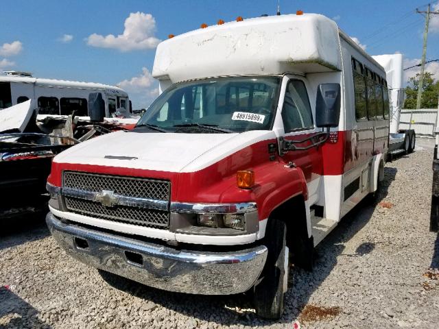 1GBE4V1979F409342 - 2009 CHEVROLET C4500 C4V0 WHITE photo 2