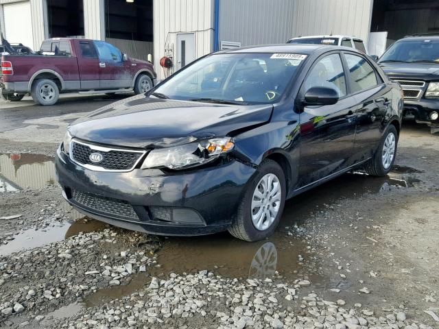 KNAFU4A2XD5684132 - 2013 KIA FORTE EX BLACK photo 2