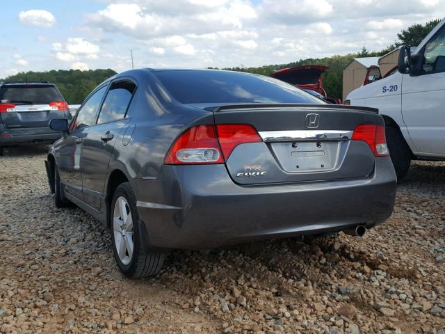 2HGFA16689H312814 - 2009 HONDA CIVIC GRAY photo 3