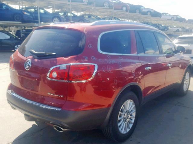 FGAKRCED4CJ123523 - 2012 BUICK ENCLAVE RED photo 4