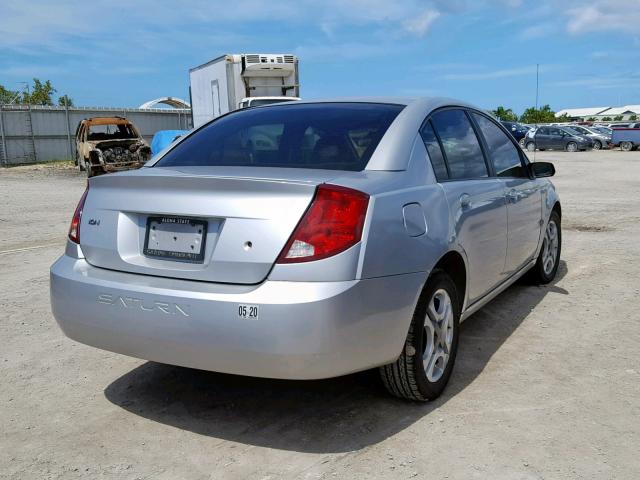 1G8AL52F53Z177308 - 2003 SATURN ION LEVEL SILVER photo 4