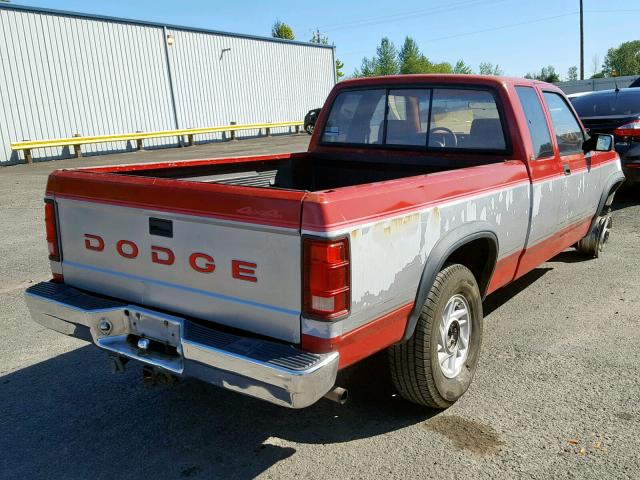 1B7GG23X8NS526919 - 1992 DODGE DAKOTA TWO TONE photo 4