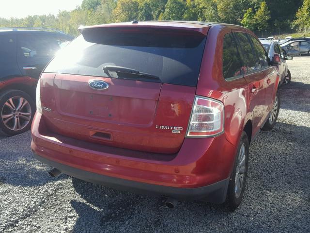 2FMDK49C38BB08005 - 2008 FORD EDGE LIMIT RED photo 4