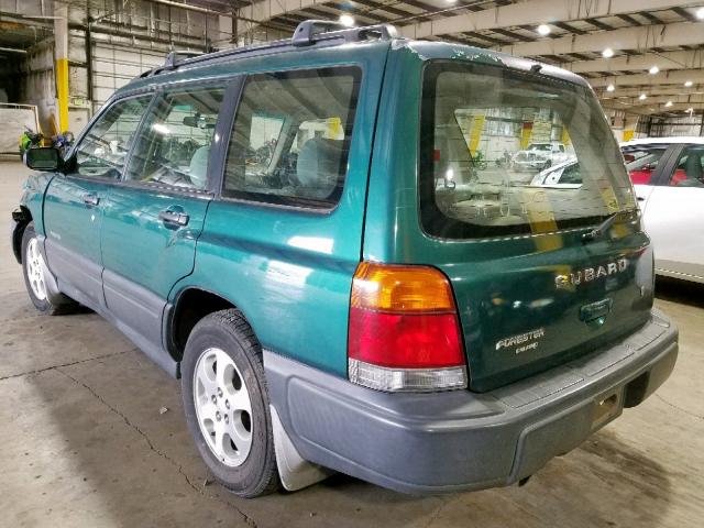 JF1SF6355YG725510 - 2000 SUBARU FORESTER L GREEN photo 3