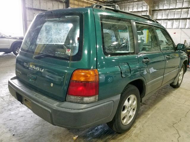 JF1SF6355YG725510 - 2000 SUBARU FORESTER L GREEN photo 4