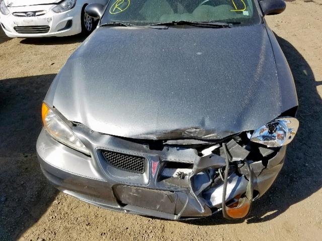 1G2NF52E34M560785 - 2004 PONTIAC GRAND AM S GRAY photo 9