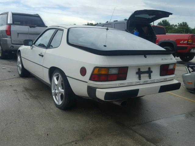 WP0AA0926HN455777 - 1987 PORSCHE 924 S WHITE photo 3