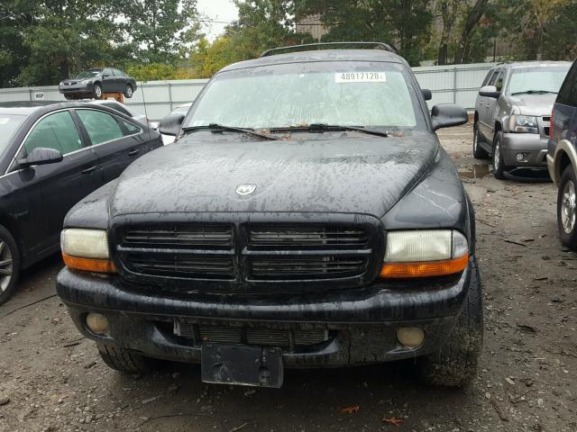 1B4HS28N11F614043 - 2001 DODGE DURANGO BLACK photo 9