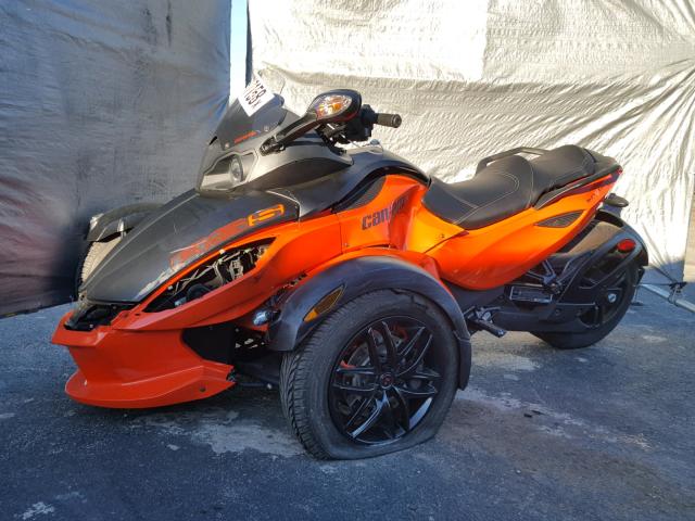 2BXJAHA18CV001017 - 2012 CAN-AM SPYDER ROA ORANGE photo 2