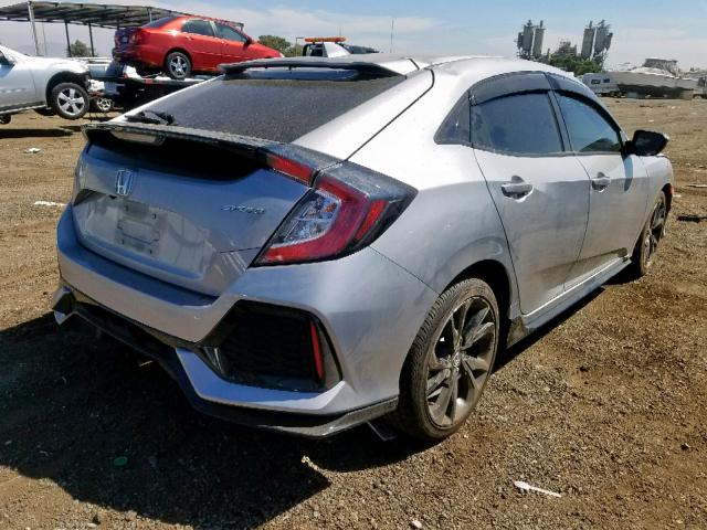 SHHFK7H46JU410419 - 2018 HONDA CIVIC SPOR SILVER photo 4