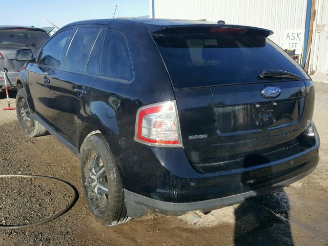 2FMDK49C27BA84150 - 2007 FORD EDGE SEL P BLACK photo 3