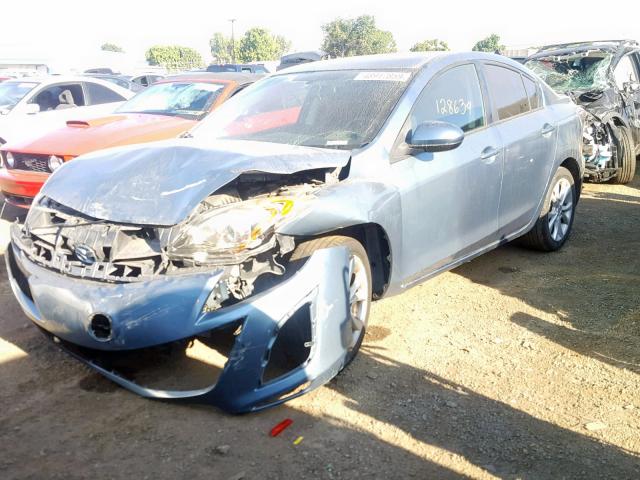 JM1BL1U62B1486344 - 2011 MAZDA 3 S BLUE photo 2