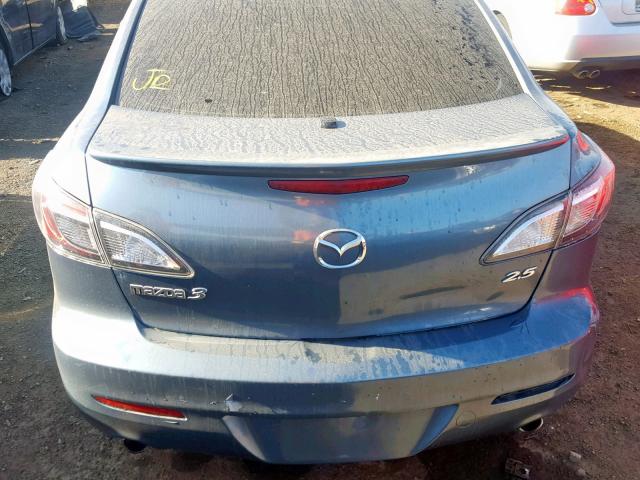 JM1BL1U62B1486344 - 2011 MAZDA 3 S BLUE photo 9