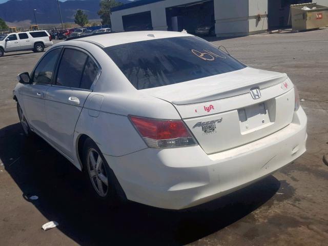 1HGCP26868A150638 - 2008 HONDA ACCORD EXL WHITE photo 3