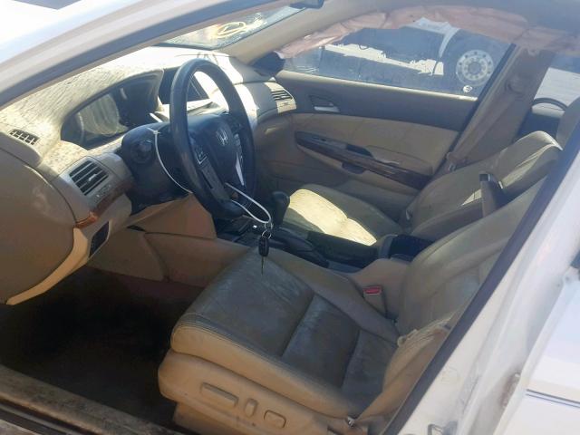 1HGCP26868A150638 - 2008 HONDA ACCORD EXL WHITE photo 5