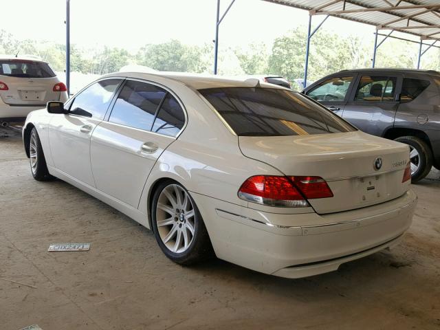 WBAHN83567DT65762 - 2007 BMW 750 WHITE photo 3