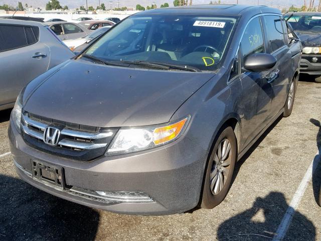 5FNRL5H69EB073977 - 2014 HONDA ODYSSEY EX GRAY photo 2