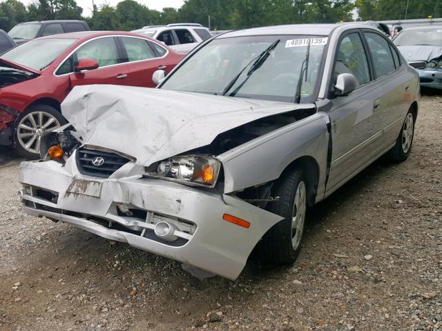 KMHDN46D16U363540 - 2006 HYUNDAI ELANTRA GL SILVER photo 2