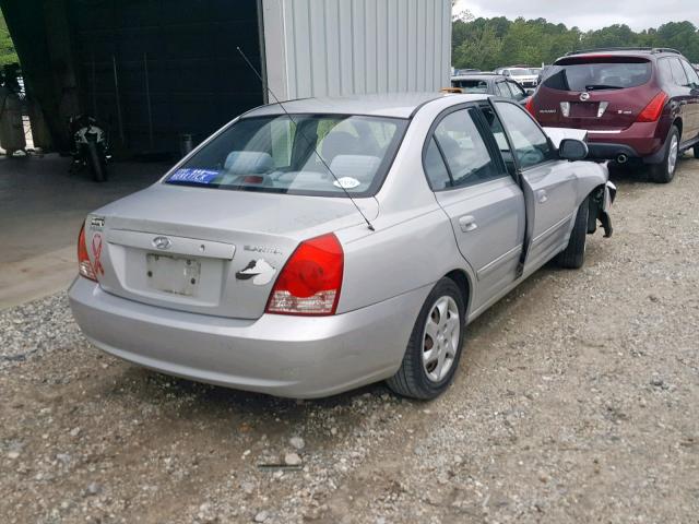 KMHDN46D16U363540 - 2006 HYUNDAI ELANTRA GL SILVER photo 4