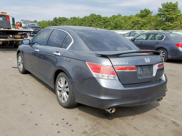 1HGCP3F84CA011008 - 2012 HONDA ACCORD EXL GRAY photo 3