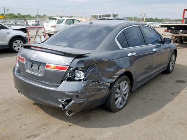 1HGCP3F84CA011008 - 2012 HONDA ACCORD EXL GRAY photo 4