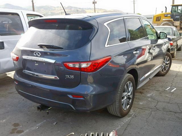 5N1AL0MN6DC343736 - 2013 INFINITI JX35 CHARCOAL photo 4