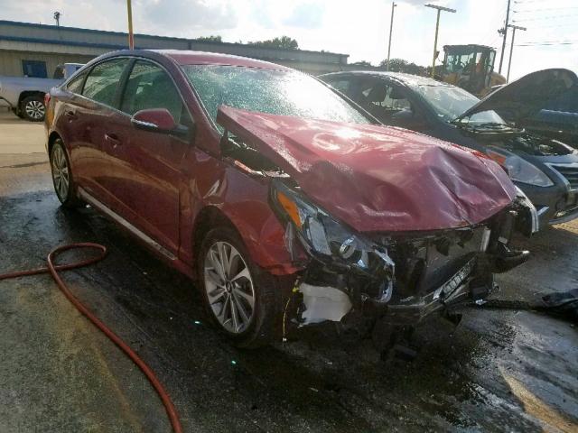 5NPE34AF6GH282049 - 2016 HYUNDAI SONATA SPO MAROON photo 1