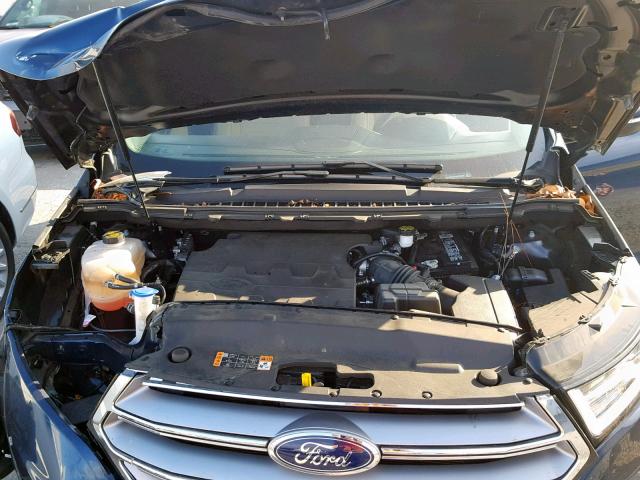 2FMPK3J82HBB58568 - 2017 FORD EDGE SEL BLACK photo 7