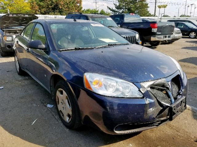 1G2ZF57B084125616 - 2008 PONTIAC G6 VALUE L BLUE photo 1