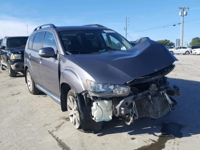 JA4JT3AW4AZ002826 - 2010 MITSUBISHI OUTLANDER GRAY photo 1