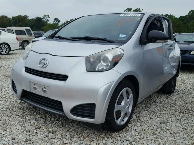 JTNJJXB07CJ010994 - 2012 TOYOTA SCION IQ SILVER photo 2