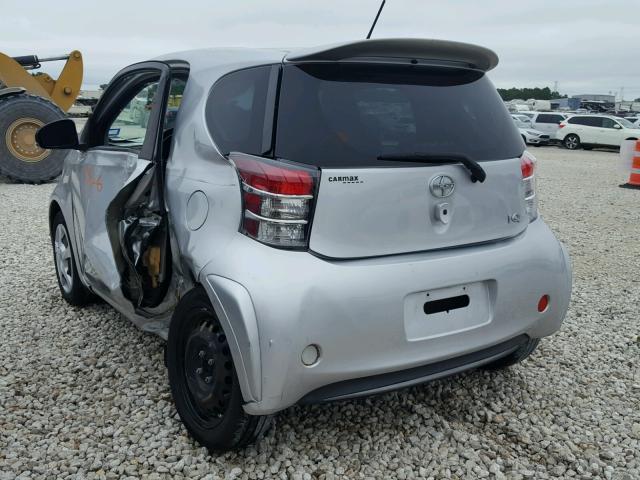 JTNJJXB07CJ010994 - 2012 TOYOTA SCION IQ SILVER photo 3