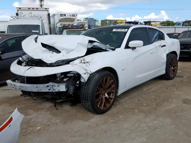 2C3CDXAT4FH902193 - 2015 DODGE CHARGER PO WHITE photo 2