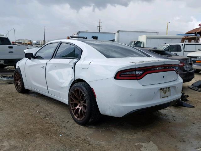 2C3CDXAT4FH902193 - 2015 DODGE CHARGER PO WHITE photo 3