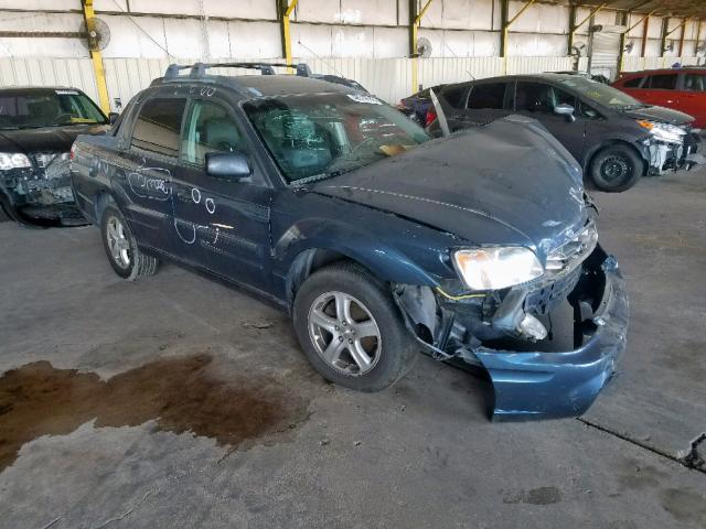 4S4BT62C667101663 - 2006 SUBARU BAJA SPORT BLUE photo 1