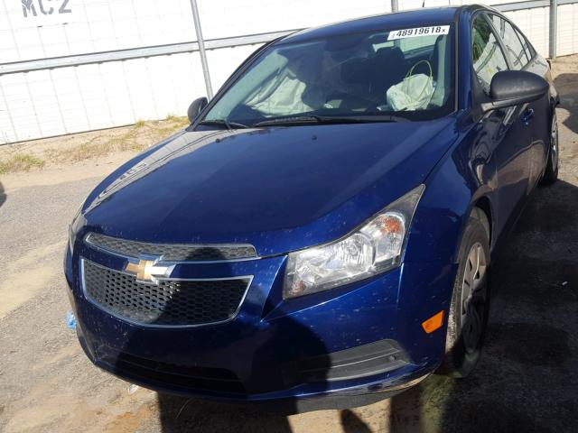 1G1PA5SG8D7304007 - 2013 CHEVROLET CRUZE LS BLUE photo 2