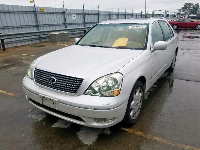 JTHBN30F920061185 - 2002 LEXUS LS 430 WHITE photo 2