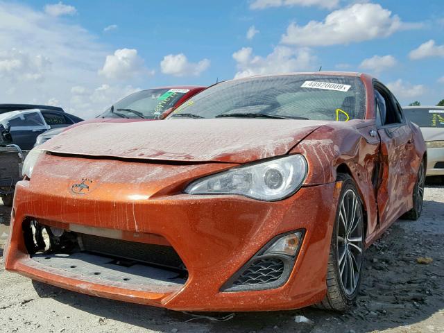 JF1ZNAA1XD1708879 - 2013 TOYOTA SCION FR-S BROWN photo 2