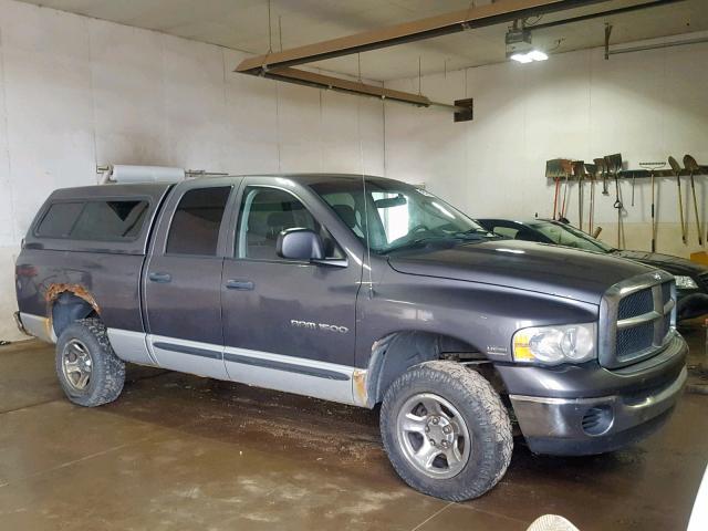 1D7HU18D74S714874 - 2004 DODGE RAM 1500 S GRAY photo 1