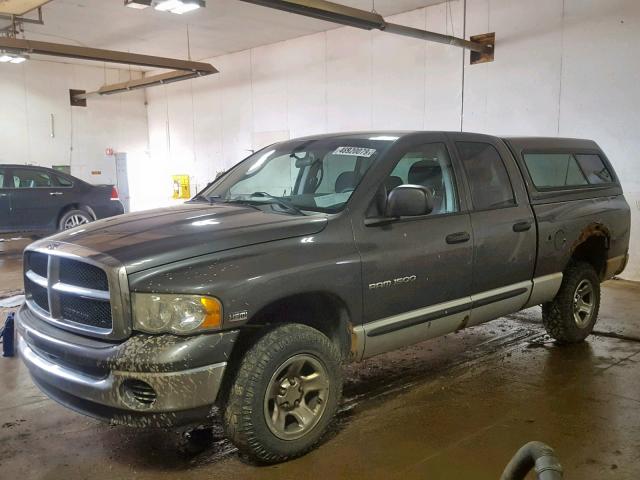 1D7HU18D74S714874 - 2004 DODGE RAM 1500 S GRAY photo 2