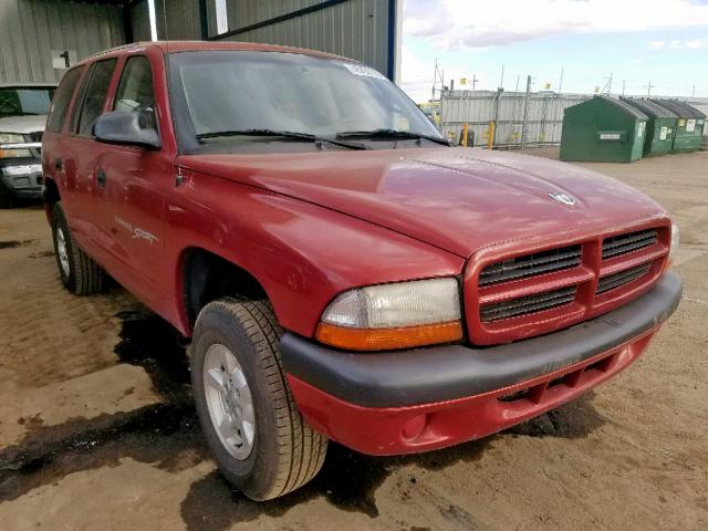 1B4HS28N91F501831 - 2001 DODGE DURANGO BURGUNDY photo 1