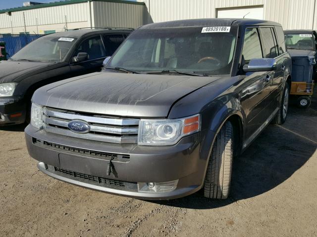 2FMHK6DC3ABA66087 - 2010 FORD FLEX LIMIT GRAY photo 2