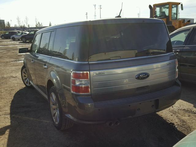 2FMHK6DC3ABA66087 - 2010 FORD FLEX LIMIT GRAY photo 3