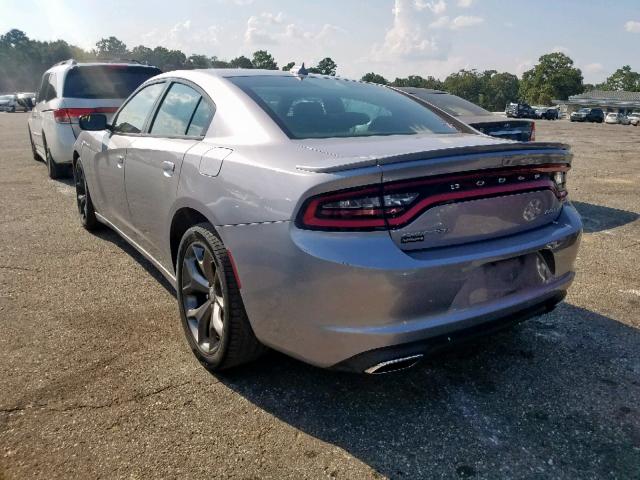 2C3CDXHGXFH732012 - 2015 DODGE CHARGER SX SILVER photo 3